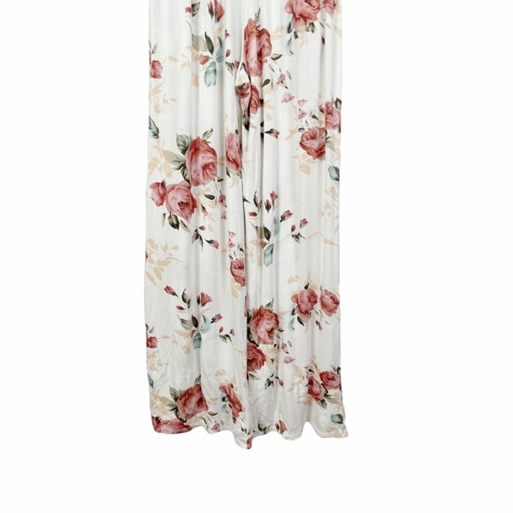 12 By Mon Ami Jumpsuit Spaghetti Strap Rose Floral Pattern - Picture 9 of 15